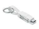 KEY C - Brelok z kablem ładującym 4w1