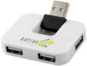 Rozdzielacz USB Gaia 4-portowy, biały