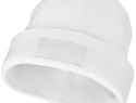 Czapka typu beanie Boreas z naszywką, biały