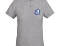 Prince polo damska z krótkim rękawem, marl grey