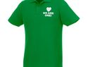Helios - koszulka męska polo z krótkim rękawem, zielona paproć