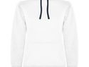 Urban damska bluza z kapturem, biały / navy blue