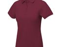 Damskie polo Calgary z krótkim rękawem, bordo