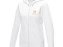 Ruby women’s organic recycled full zip hoodie, biały