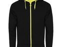Fuji bluza unisex, czarny / fluor yellow