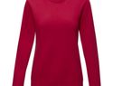 Jasper women’s organic recycled crewneck sweater, czerwony
