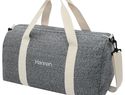 Pheebs torba podróżna z powtórnie przetworzonej bawełny i poliestru, 450 g/m², czarny melanż