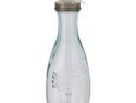 Butelka Polpa ze szkła z recyklingu ze słomką, przezroczysty bezbarwny