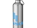Aluminiowa butelka na wodę Oregon z karabińczykiem o pojemności 770 ml, srebrny