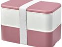 MIYO Renew dwuczęściowy lunchbox, różowy / kość słoniowa / biały