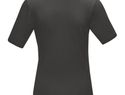 Damski T-shirt organiczny Kawartha z krótkim rękawem, szary sztormowy