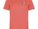 Imola sportowa koszulka dziecięca z krótkim rękawem, fluor coral