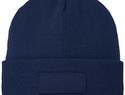 Czapka typu beanie Boreas z naszywką, granatowy