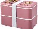 MIYO Renew dwuczęściowy lunchbox, różowy / różowy / biały