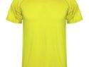 Montecarlo sportowa koszulka dziecięca z krótkim rękawem, fluor yellow