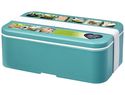 MIYO Renew jednoczęściowy lunchbox, rafowo niebieski / biały