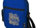 Byron torba na ramię o pojemności 2 l wykonana z materiałów z recyklingu z certyfikatem GRS, błękit królewski