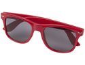 Okulary przeciwsłoneczne z plastiku PET z recyklingu Sun Ray, czerwony