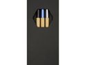 Kerf 3-częściowy zestaw bambusowych długopisów, czarny / piasek pustyni
