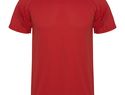Montecarlo sportowa koszulka dziecięca z krótkim rękawem, czerwony