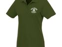 Helios - koszulka damska polo z krótkim rękawem, zieleń wojskowa