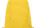 Siateczkowy plecak Oriole ściągany sznurkiem, żółty