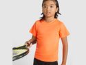 Montecarlo sportowa koszulka dziecięca z krótkim rękawem, błękit królewski