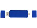 Mulan podwójny koncentrator USB 2.0, błękit królewski