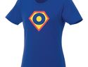 T-shirt damski z krótkim rękawem Heros, niebieski