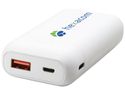 Odyssey powerbank o wysokiej gęstości energetycznej, 10 000 mAh, biały