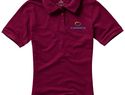 Damskie polo Calgary z krótkim rękawem, bordo