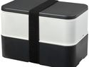 MIYO Renew dwuczęściowy lunchbox, gratnitowy / kość słoniowa / czarny