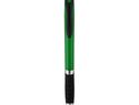 Solidny, kolorowy długopis Turbo z gumowym uchwytem, zielony / czarny