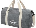 Pheebs torba podróżna z powtórnie przetworzonej bawełny i poliestru, 450 g/m², czarny melanż