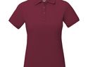Damskie polo Calgary z krótkim rękawem, bordo