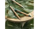 Długopis bambusowy Borneo, piasek pustyni / srebrny