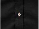 Męska koszula Vaillant z tkaniny Oxford z długim rękawem, czarny
