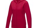 Ruby women’s organic recycled full zip hoodie, czerwony