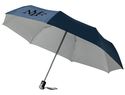 Automatyczny parasol składany 21,5" Alex, granatowy / srebrny