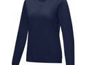 Jasper women’s organic recycled crewneck sweater, granatowy