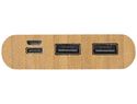 Powerbank Tulda o pojemności 10,000 mAh wykonany z bambusa, naturalny