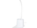 Bright lampa biurkowa i organizer z ładowarką bezprzewodową, biały
