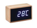 MIRI CLOCK - Bambusowy  budzik LED