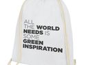Orissa  plecak ściągany sznurkiem z bawełny organicznej z certyfikatem GOTS o gramaturze 100 g/m², biały