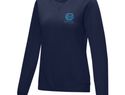Jasper women’s organic recycled crewneck sweater, granatowy