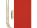 Orissa  plecak ściągany sznurkiem z bawełny organicznej z certyfikatem GOTS o gramaturze 100 g/m², czerwony