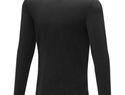 Ponoka long sleeve men's organic t-shirt, czarny