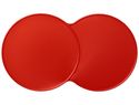 Podkładka podwójna wykonana z tworzywa sztucznego Sidekick, czerwony
