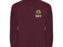 Aneto bluza rozpinany pod szyją na suwak, garnet