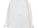 Orissa  plecak ściągany sznurkiem z bawełny organicznej z certyfikatem GOTS o gramaturze 100 g/m², biały